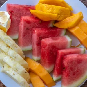 Plate of Seasonal Fruit ผลไม้สด